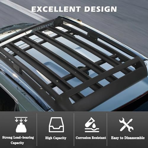 Barres de toit universelles alu pour augmenter la capacité de charge SUV