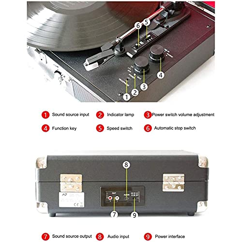 Tourne-Disque Vinyle Phonographe Bluetooth Tourne-Disque Rétro Électrique LP Style Européen Salon Maison À L’ancienne… - Les Beatles, Paul McCartney, John Lennon, RIngo Starr, George Harrison Tourne-Disque Vinyle Phonographe Bluetooth Tourne-Disque Rétro Électrique LP Style Européen Salon Maison À L'ancienne… – Image 6