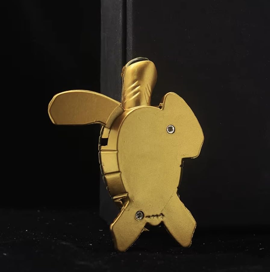 Encendedor de escritorio metálico tortuga dorado NIVEK miniatura 4