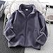 Girls Casual Long Sleeve Fleece Jackets Solid Color Fashion Zip Up Stand Collar Jacket Coat for Kids