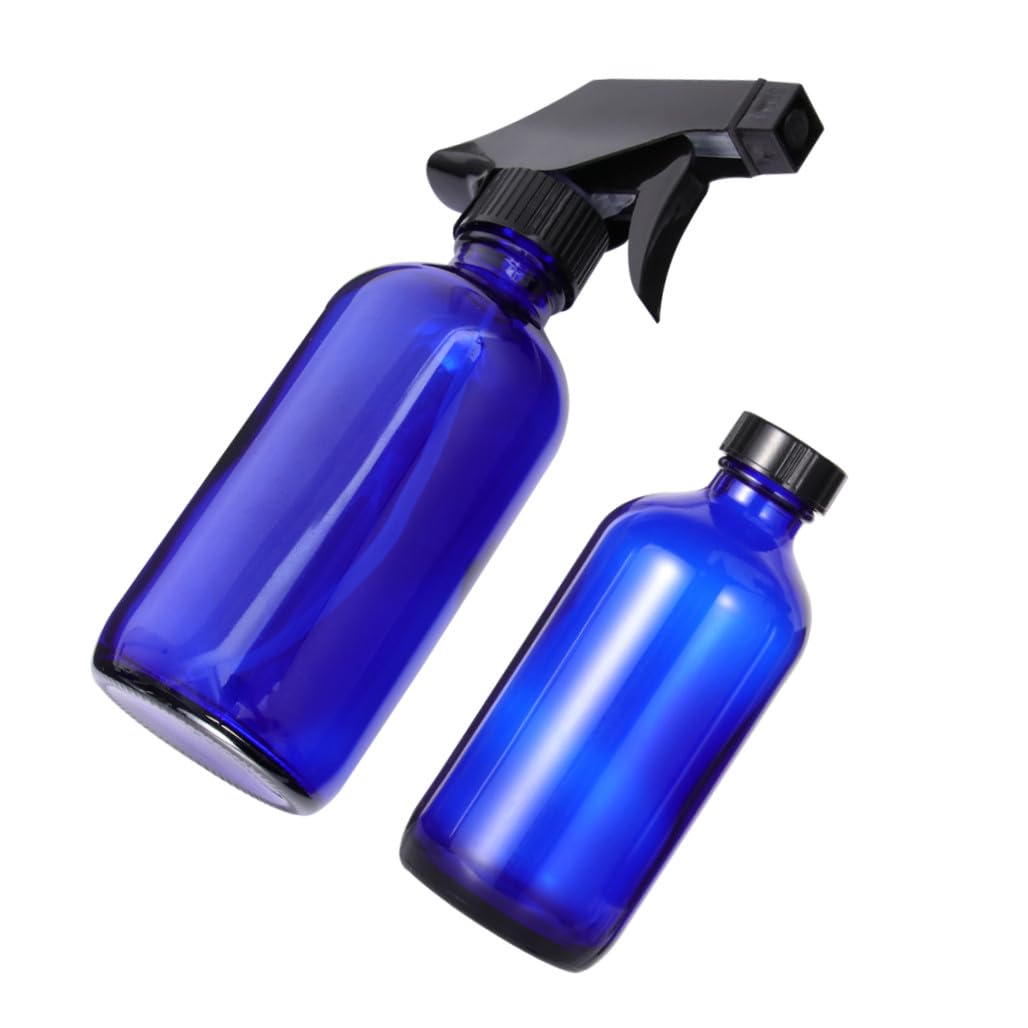 TOPBATHY Nachfüllbare Glas Sprühflasche 250ml mit Einheitlichem Nebelspray und Leichtem Design als Reisesprühgerät für Make Up Wasser und Parfüm
