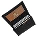 Genuine Leather Expandable Credit Card Outside Id Business Card Holder Wallet 070BK