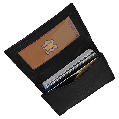 MARSHAL Genuine Leather Thin Business Multi Card Case Minimalist Wallet ID Card Holder2