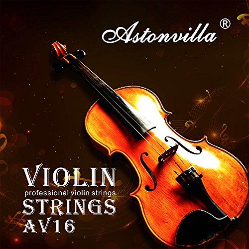 ammoon Universal Violin Fiddle String Strings Full Set (E-A-D-G) Steel Core Nickel-silver Wound
