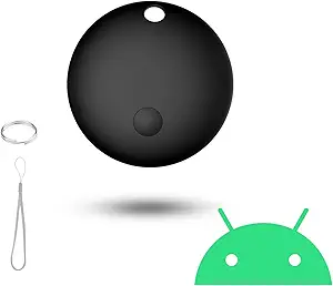 Bluetooth Tracker for Android Device, Item Finders and Locators Work with Google Find My App (Only for Android), Smart Tracker Tag for Keys, Luggage, Backpack, Wallet, Vehicle, Pets (Black)