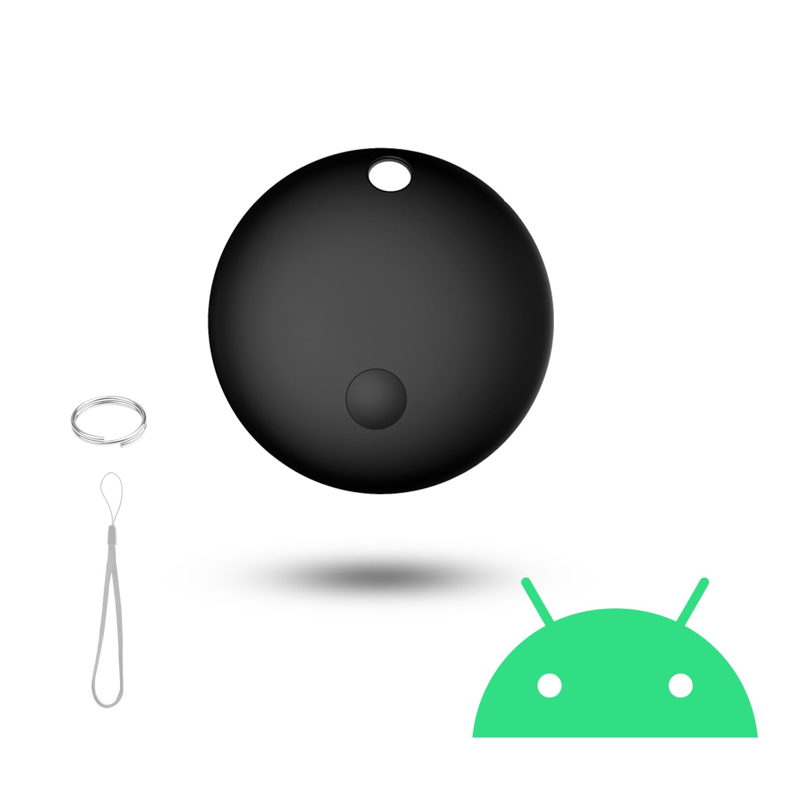 Mailv Bluetooth Tracker for Android Device, Item Finders and Locators Work with Google Find My App (Only for Android), Smart Tracker Tag for Keys, Luggage, Backpack, Wallet, Vehicle, Pets (Black)