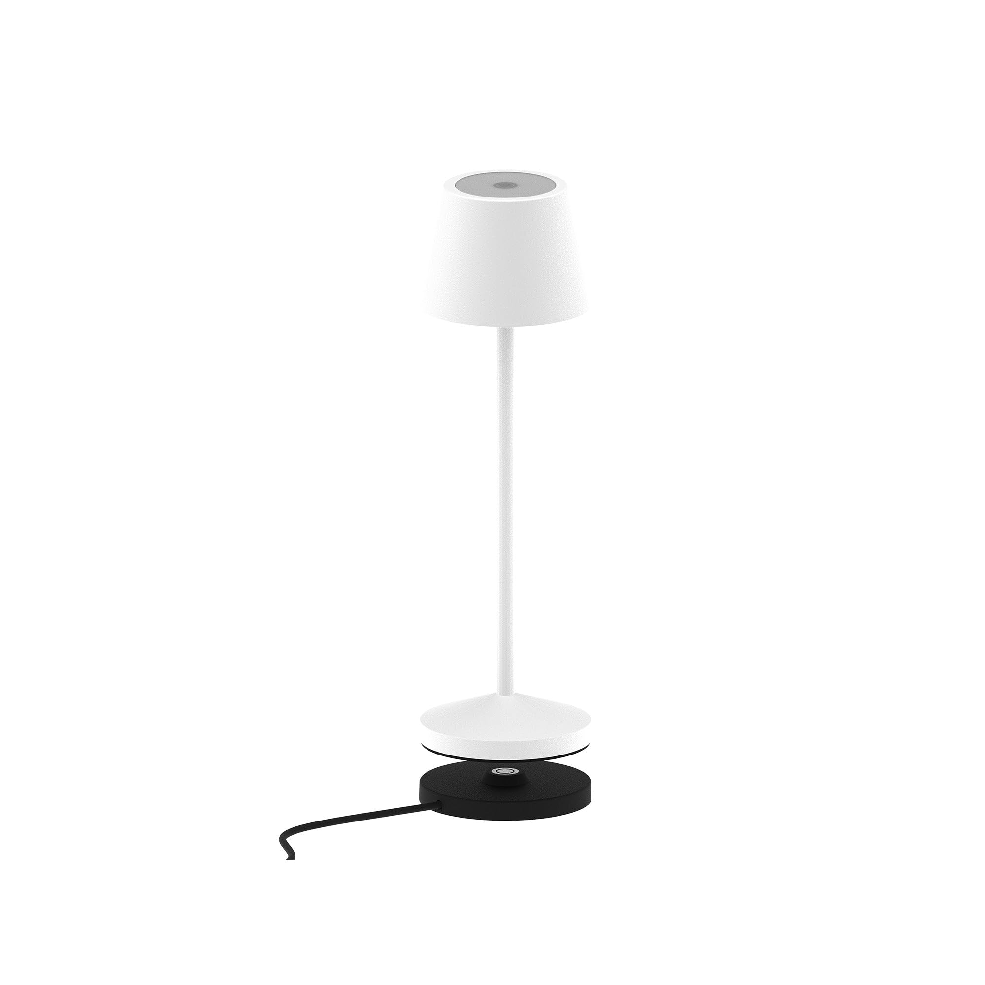 Lumisky EMILY Tischleuchte, kabellos, LED, warmweiß, dimmbar, Höhe 25 cm, Weiß