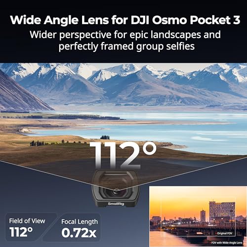 SmallRig 0.72X Wide-Angle Lens for DJI Osmo Pocket 4/3, Magnetic Attachment - image 2