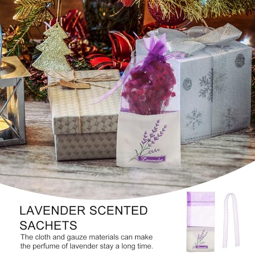 Bolsas perfumadas de lavanda de algodón portátiles para armarios miniatura 5
