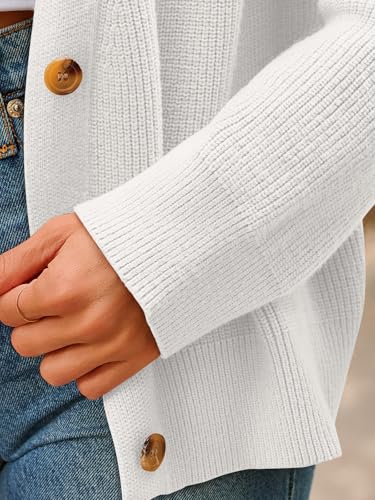 Image of LILLUSORY Womens Cardigan Sweaters 2026 Fall Oversized Lightweight Sweater | Long Sleeve Open Front, V Neck Button Down Clothing, Casual Work Clothes, Early Winter Fashion, Versatile Knit Outfits