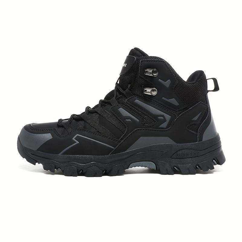 Men's Hiking Shoes, Outdoor Hiking Boots, Breathable Mesh Lining, TPR Outsole, EVA Insole