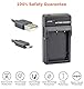 DSTE NP-60 Li-Ionen Batterie (2-Pack) und Micro USB Ladegerät Anzug Kompatibel für Fuji LS420 LS433 LS633 LS743 LS753 P712 P850 P880 Z730 Z7590 Z760