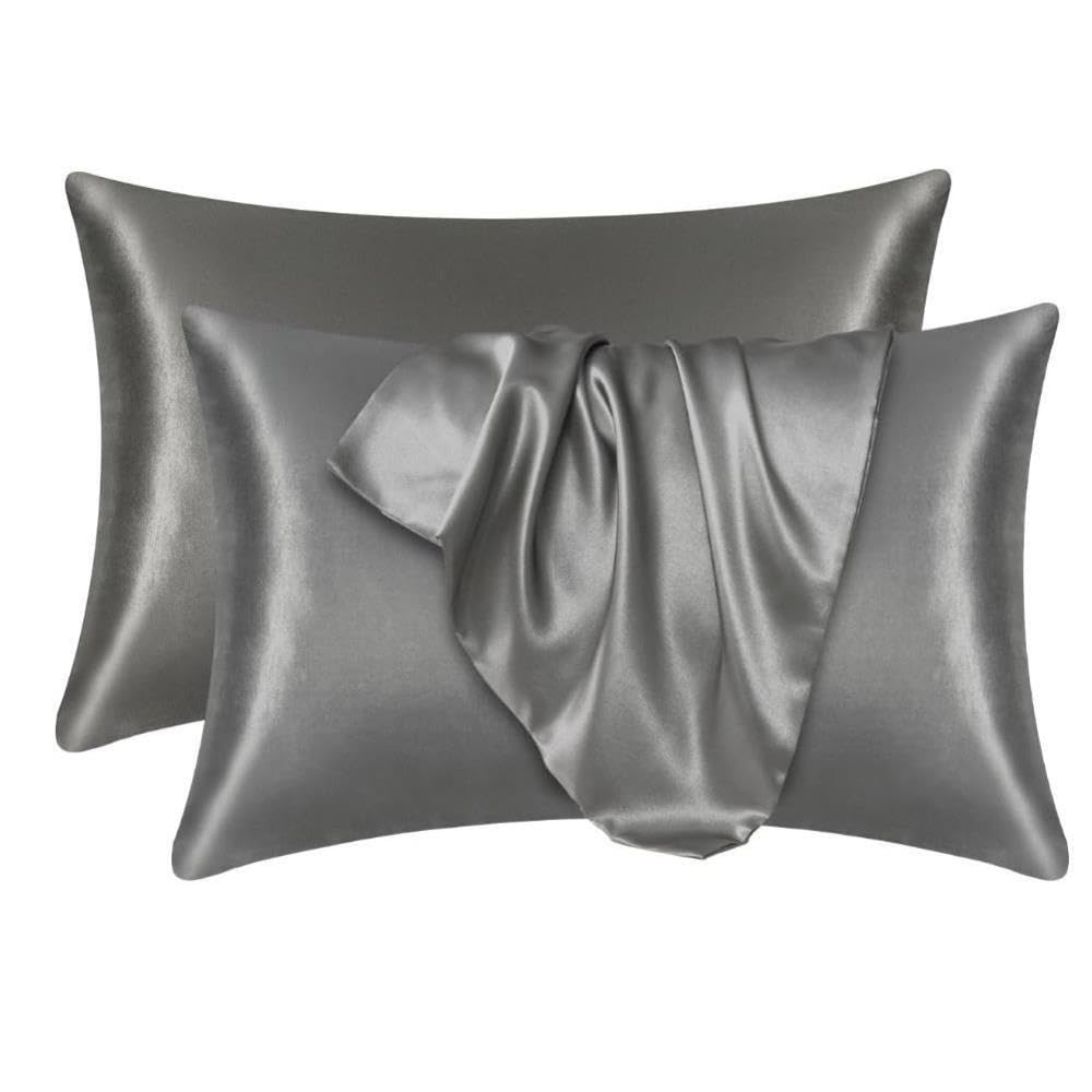 2 Piezas Funda de Almohada Seda Satinada for Cabello y Piel