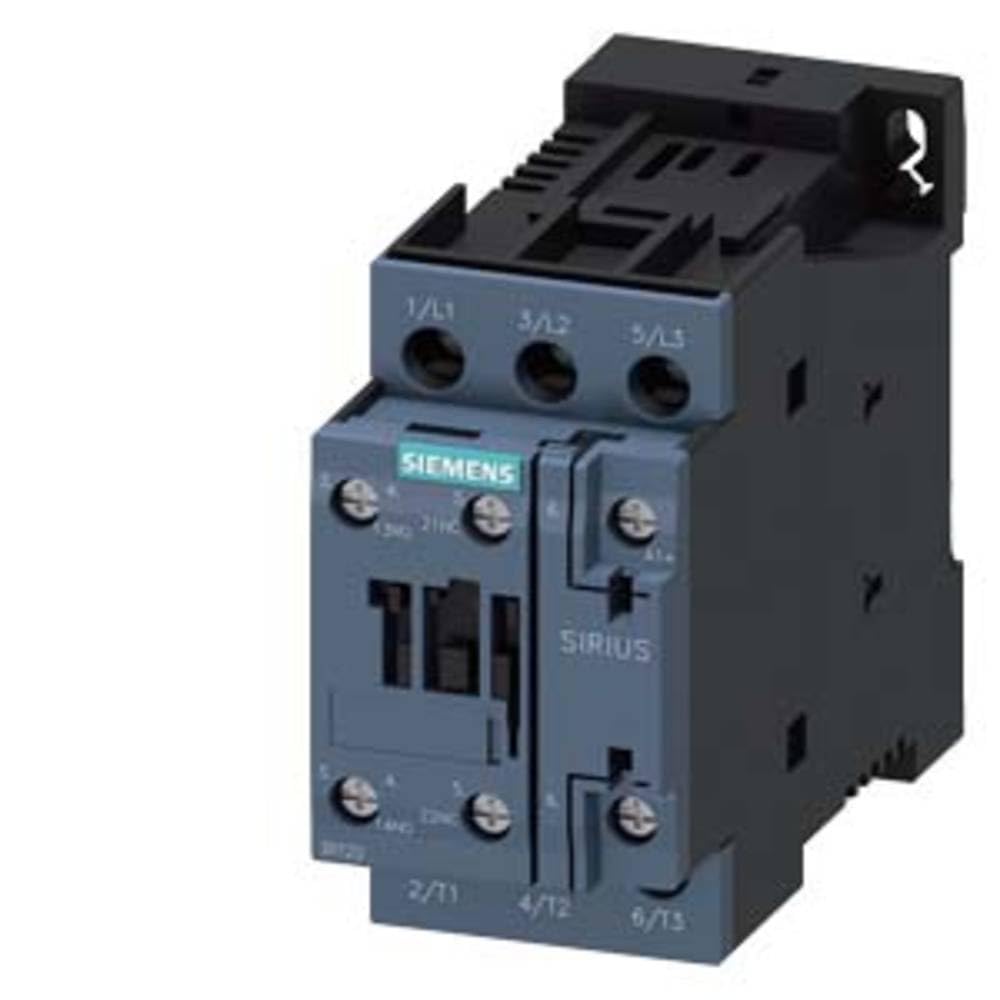 Contactor de potencia, AC-3 17 A, 7,5 kW / 400 V 1 S + 1 Ö, CC 12 V, 3 pines, tamaño S0 conexión roscada