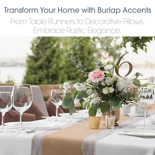 Premium 40-Inch Natural Jute Burlap Fabric - 1 Yard for DIY Weddings, Home Decor, Garden Projects, and Table Settings 7 Premium 40-Inch Natural Jute Burlap Fabric - 1 Yard for DIY Weddings, Home Decor, Garden Projects, and Table Settings - Image 6