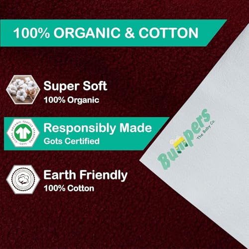 Image of Cotton Solid Waterproof Quick Dry Protector Dry Sheet|Breathable & Hypoallergenic Ultra Soft Fitted Baby Bed Protector Sheet for Toddler Children|King Size(XXL, 260x200cm, Maroon)