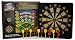 Matty's Toy Stop Deluxe 2-in-1 Reversible Magnetic Dartboard (Dart Board) with 10 Darts, Featuring Standard Darts & Baseball Games Exclusive