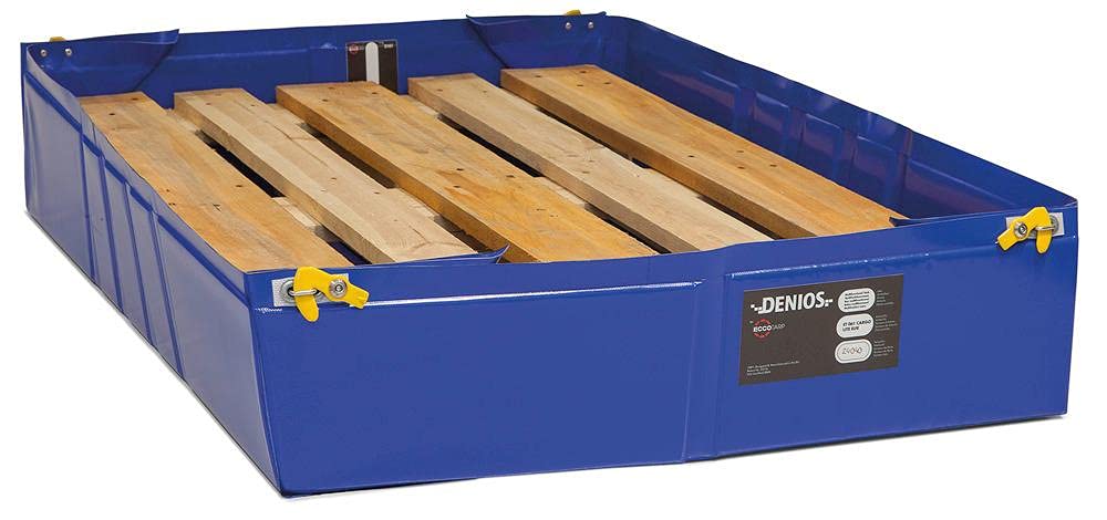 Leckagewanne, blau, 45 Liter Volumen, 600 mm x 600 mm, Mehrweg, faltbar, für Notfälle oder zu Prävention von Leckagen