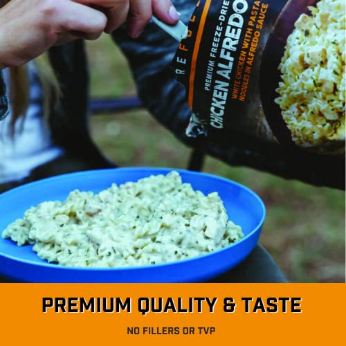 Peak Refuel Chicken Alfredo Pasta | Premium Freeze Dried Camping Food | Backpacking & Hiking Mre Meals | Just Add Water | 100% Real Meat | 53G Of Protein | 2 Serving Pouch (2 Serving Pouch) #TOP2