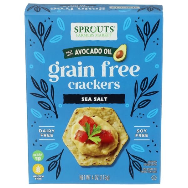 Galletas Sprouts Sea Salt Grain Free Crackers 4 oz