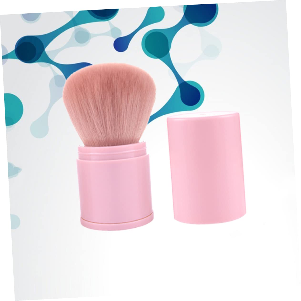 Gogogmee Flexible Makeup Brush Set Pink Makeup Brushes Soft Powder Puff Applicators