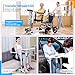 Electric Patient Lift Transfer Chair for Home, Foldable Transfer Lift Wheelchair with Table, Portable Commode Toilet Handicap Lift Chair, Bathroom Wheelchairs Transfer Chair for Seniors