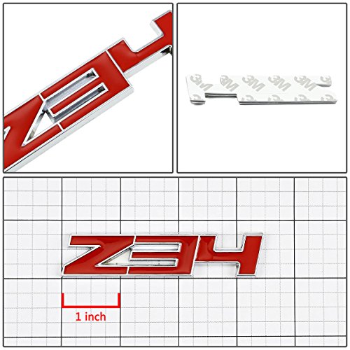 Image of Auto Dynasty Metal Emblem Decal Logo Trim Badge Z34 (Red)
