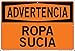 Vestil SI-W-28-D-AL-040-S SOILED LINENS/ROPA SUCIA Warning Sign, Aluminum, 0.040" Overall Size, 18.5" W x 12.5" H