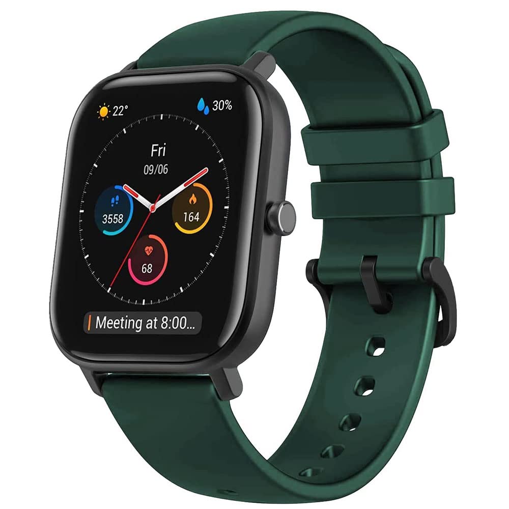 Flenco 20mm Replacement Silicone Strap For Amazfit GTS/Amazfit GTS 2 Mini/GTS 2 / GTS 2e / Amazfit Bip/Bip Lite/Bip S/S Lite/Bip U/U Pro/Amazfit GTR 42mm / Replacement Watch Band