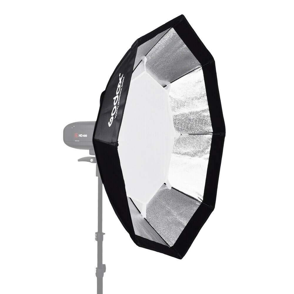 Godox Octa - Soft box (Gris, Aluminum Ring Adaptor, 120 cm)