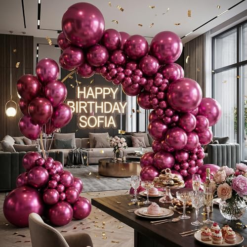 Reflex Fuchsia Round Latex Balloon 5" | 50 balloons by SEMPERTEX - Used condition - US$9.33