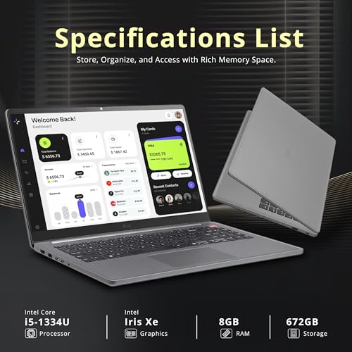 Image of LG Gram 15.6 inch FHD Business Laptop, Intel Core i5-1334U, 8GB RAM, 672GB Storage (512GB SSD+160GB Docking Station Set), Intel Iris Xe Graphics, Numeric Keypad, HD Webcam, Wi-Fi 6, Win 11, Titan Silver