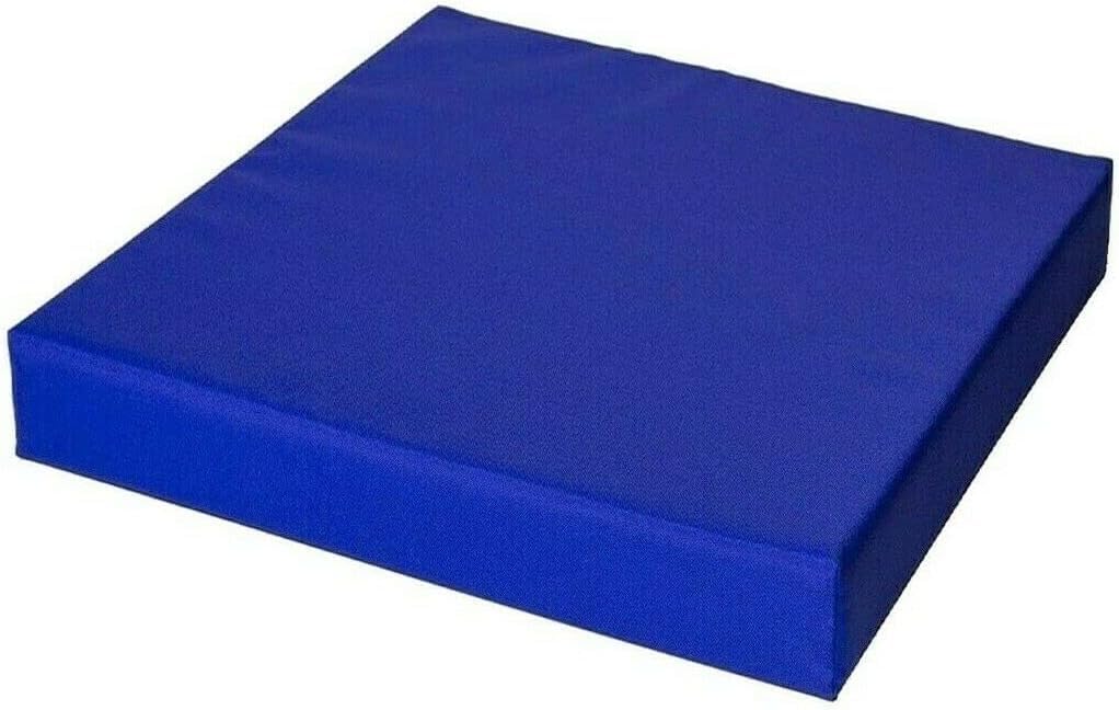 oceanevo® Waterproof Seat Pad 8cm Thick Foam Filled Garden Chair Dinning Bench Furniture Water Resistant Indoor Outdoor Seat Cushions Removable Zipper Cover (50 x 48cm/20" x 19", Royal Blue)