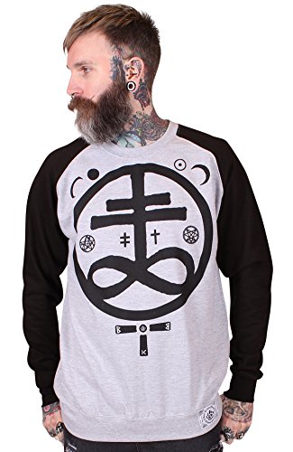 BKB - Sudadera - para hombre negro/gris XL