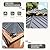COOS BAY 12x16 Hardtop Gazebo with Wood Grain Aluminum Frame, Galvanized Steel Double Roof Outdoor Pavilion with Netting and Curtains, Wood Grain/Black