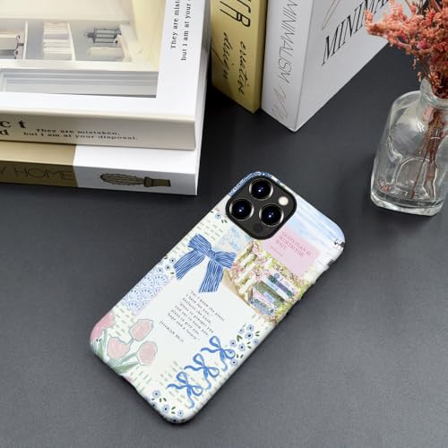 Case for iPhone 15 Pro Max - Slim Fit Anti-Scratch Phone Case for Girl Women - Christian Blue Bow God Religious (Frosted) by Generic - Used condition - Image 6
