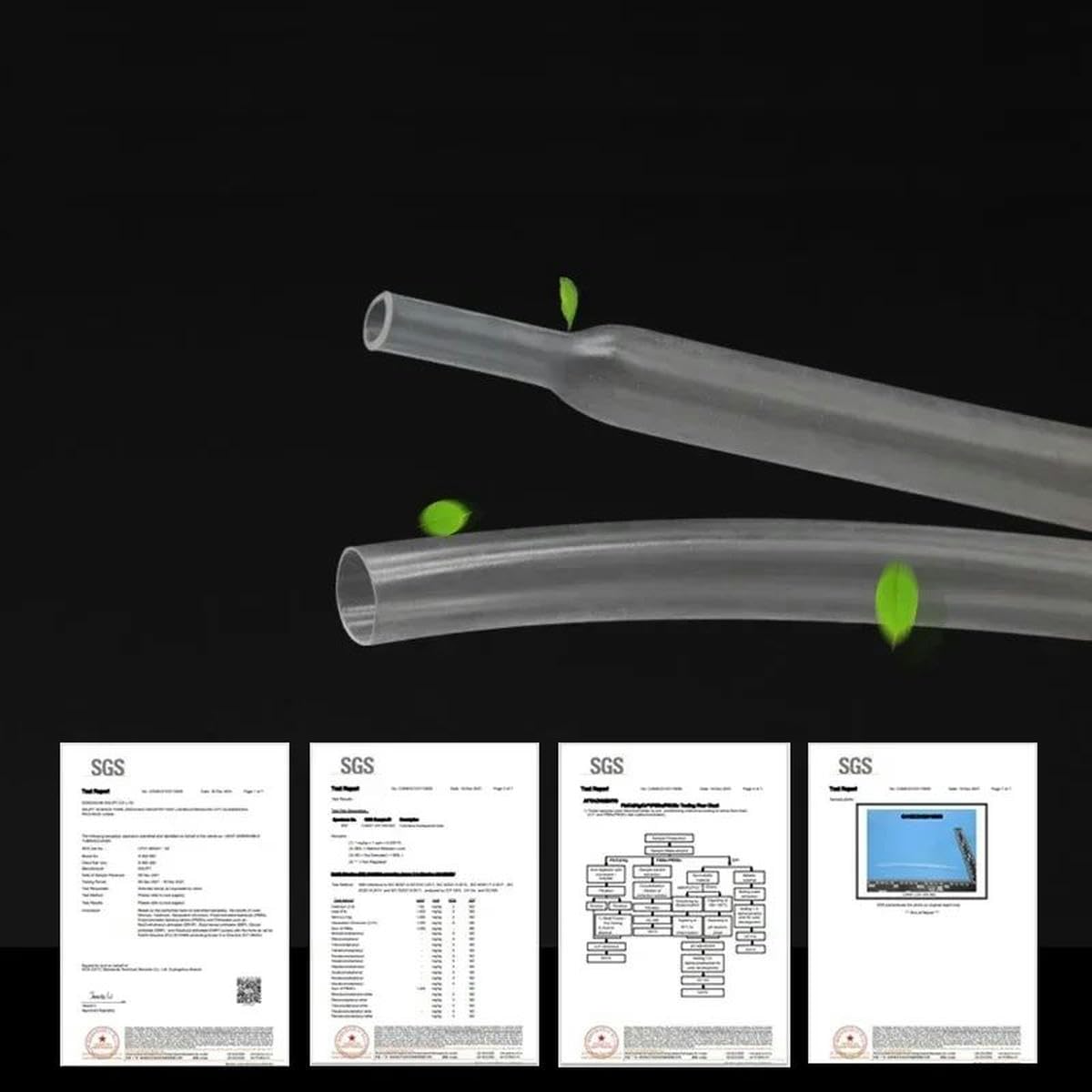 1~50m 2:1 Tubo termorretráctil termorretráctil Diámetro transparente 0,6 mm ~ 150 mm Reparación de cables DIY Protector de cable Manguito Tubo de envoltura-20 mm-50 metros
