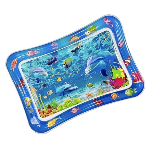 Juguete de agua para gatos, tapete sensorial interactivo de agua para mascotas, juguetes gruesos y cómodos para gatitos para el hogar y la experiencia de verano al aire libre