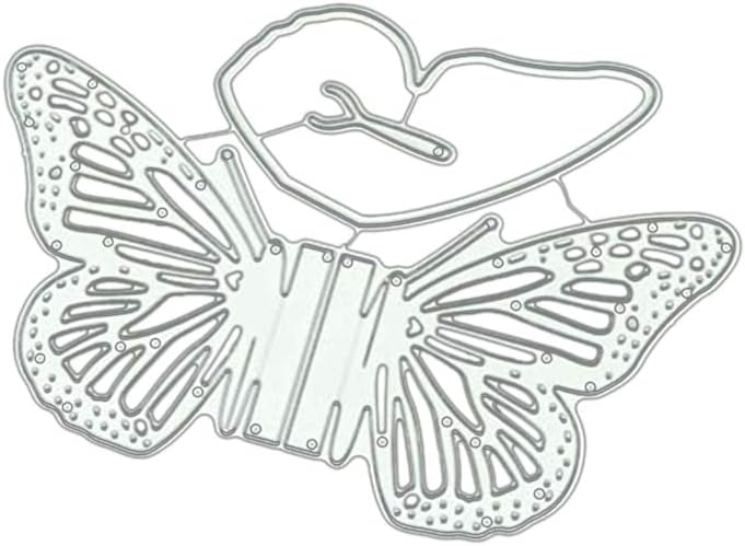 WuLi77 Herz Blume Stanzschablone - Metall Stanze Für Kartenbasteln & Scrapbooking