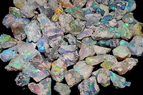 emartwala 5 Gram Opal Rock Rough Gemstone | Natural Stone | Raw Opal Crystal Gemstone | Ethiopian Gemstone for DIY Jewelry Making Supplies | Chakra Healing | Jewelry Making DIY Gemstone Gift