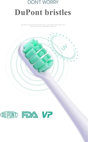 Miniatura 7 de 6 cabezales de cepillo de dientes de repuesto para Xiaomi MijiaMi Home T300 T500 Series Sonic Electric Brush Handle - Múltiples opciones (azul suave)