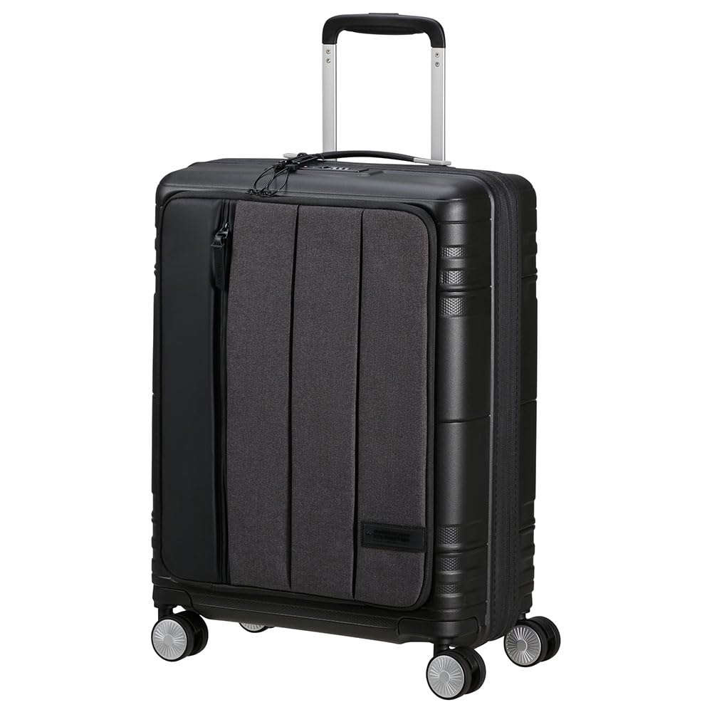 American Tourist Hello Cabin - Spinner S, rozszerzony bagaż podręczny, 55 cm, 39/45 L, Grey (Grey Melange)