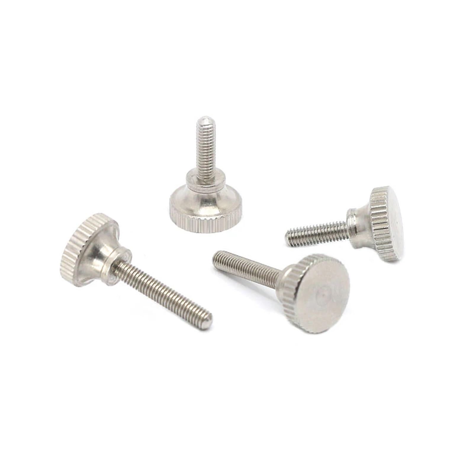 1-5 piezas de tornillo moleteado de acero inoxidable 304