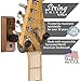 String Swing Guitar Wall Mount Hanger with Keeper Strap- Electric Acoustic and Bass Guitars CC01K-BW