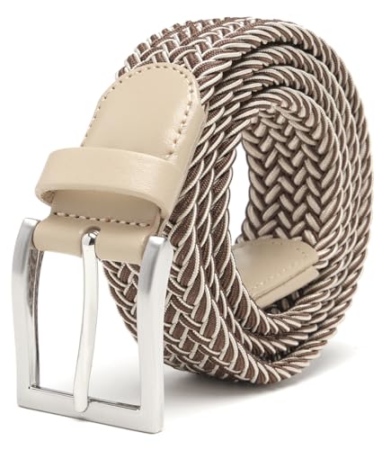 Image of Fabio Valenti Canvas Elastic Fabric Woven Stretch Braided Belts for Men Women Junior with Multicolored /Full Sizes