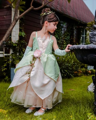 Disfraz de princesa para niñas Tiana 10-11 años miniatura 4