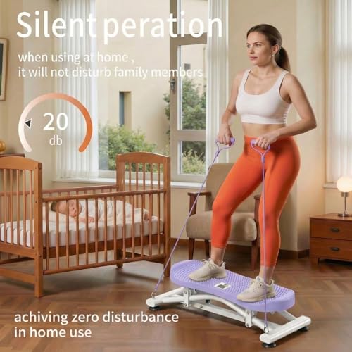 Image of Balance Board for Adults, Rocking Stepper with Resistance Bands, Portable Wobble Board with LCD Monitor, 300 lbs Capacity Ski Trainer for Full Body Workout at Home Gym