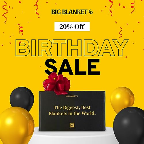 Big Blanket Co Original Stretch Grey Camo | 120” X 120” (10' X 10') Extra Large Throw Blanket | Soft, Giant, Cozy Blanket That Fits The Whole Family | The Biggest, Best Gift Idea Of 2023 #TOP1