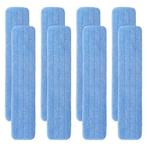 Image of 36 inch Microfiber Pad for Rubbermaid Commercial 36 Inch Mop Head - 8 Pack Replacement Wet & Dry Commercial Reusable Cleaning Mop Refills Fit for Any Microfiber Flat Mop System 36 inch