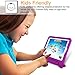 Fintie Case for iPad 6th Generation 2018 / iPad 5th Generation 2017 / iPad Air 2 / iPad Air (9.7 Inch) - Kiddie Series Light Weight Shock Proof Convertible Handle Stand Cover Kids Friendly, Purple